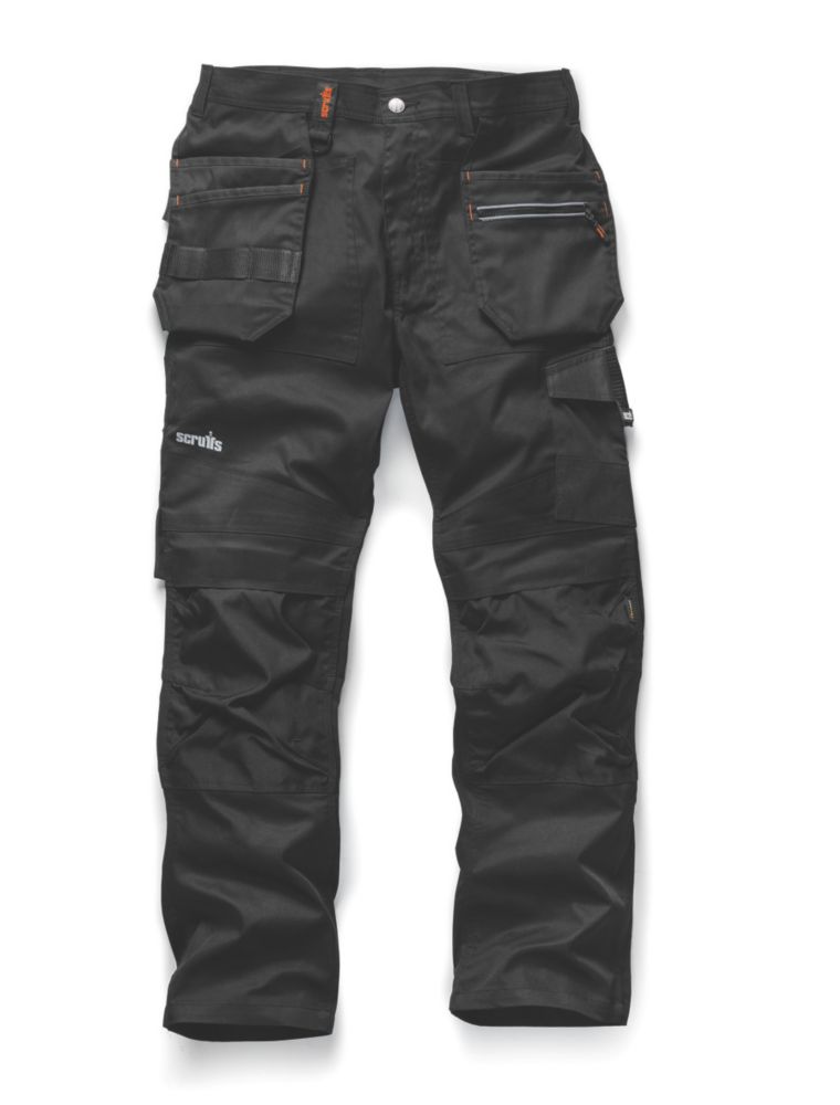 Pantalon TradeFlex Scruffs, noir, taille 46, longueur 81 cm