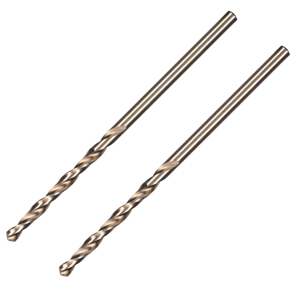 Jeu de 2 forets métal à queue droite 2,5mm x 57mm Erbauer
