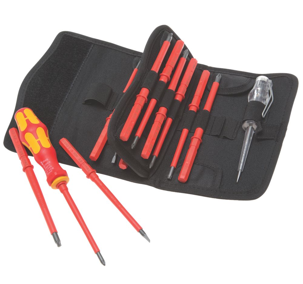 Assortiment de tournevis interchangeables VDE Kraftform Kompakt Wera 16 pièces