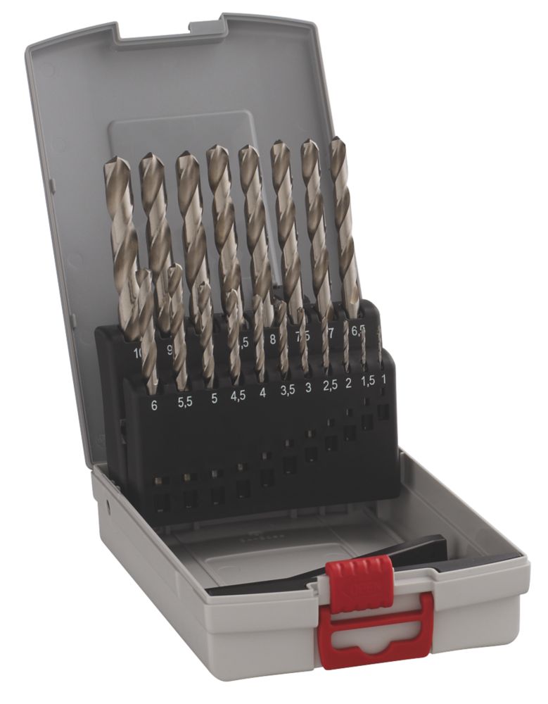 Coffret de 19 forets HSS à queue droite Twist Bosch