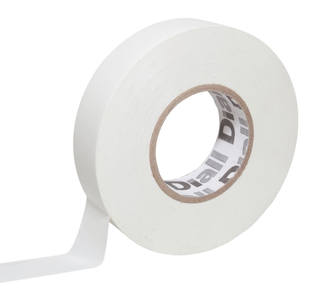 Ruban isolant 510 blanc Diall 33m x 19mm