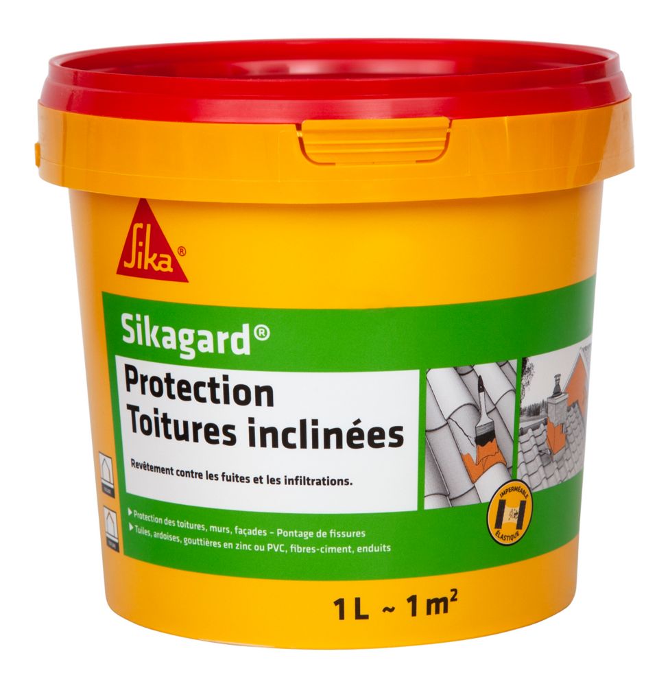 Peinture imperméable Sika pour toit incliné beige 1L