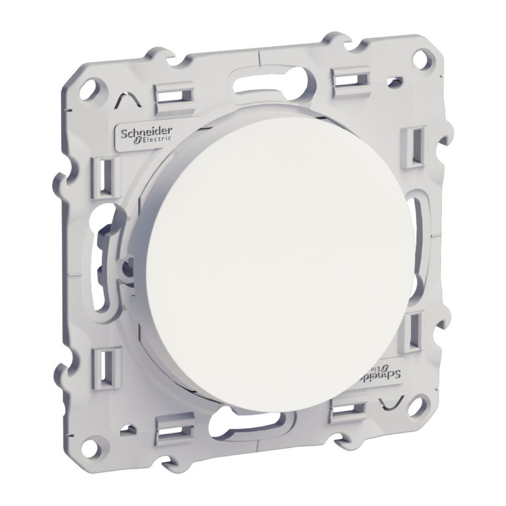 Poussoir 1 poste Odace Blanc Schneider