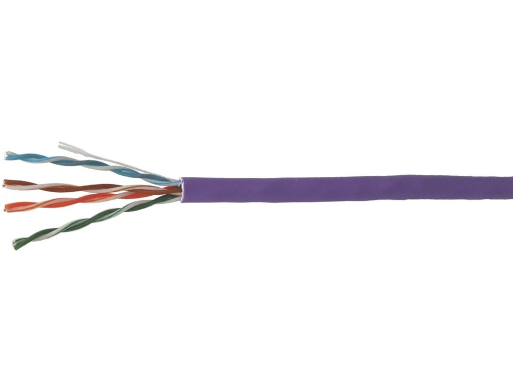 Câble ethernet CAT5 305m violet