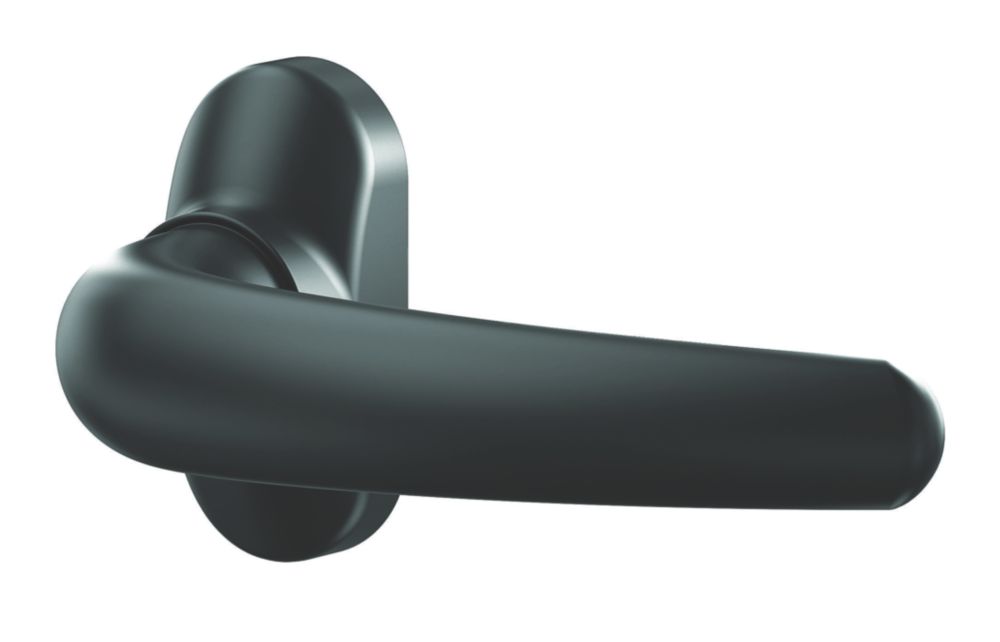 Ensemble de 2 poignées à levier sur rosace réversibles étroites C8 R9005M Assa Abloy Scoot 6430 noir