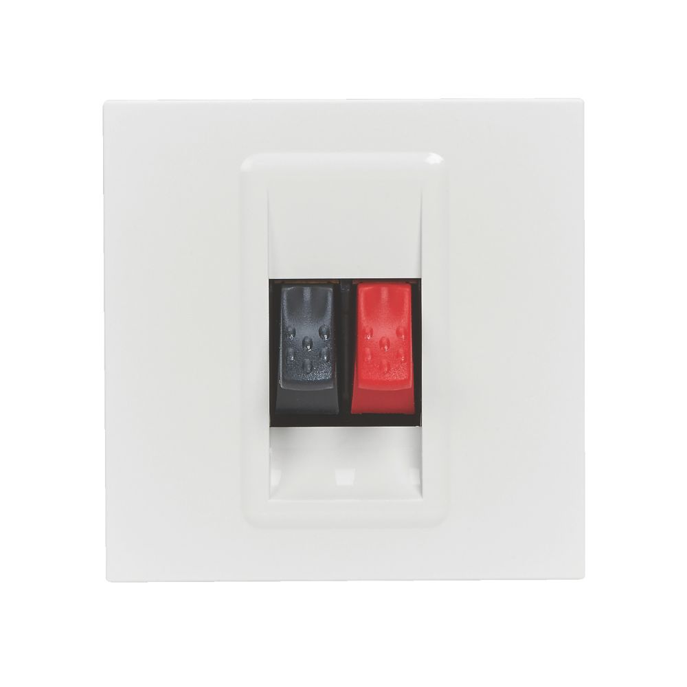Prise haut-parleur à encastrer Legrand Mosaic sans cadre blanc 1 pièce