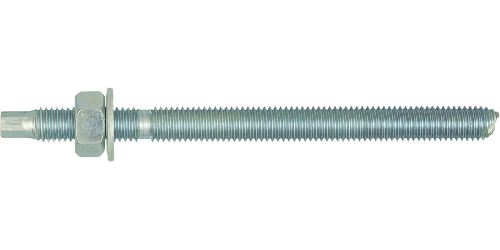 10 goujons d'ancrage zingués brillants Rawlplug M12 x 160mm
