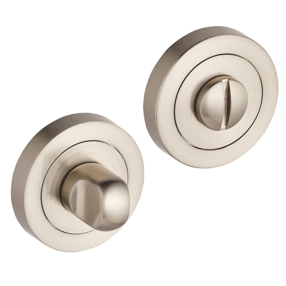 Kit de verrou à bouton à barrette standard Smith & Locke en nickel brossé 50mm