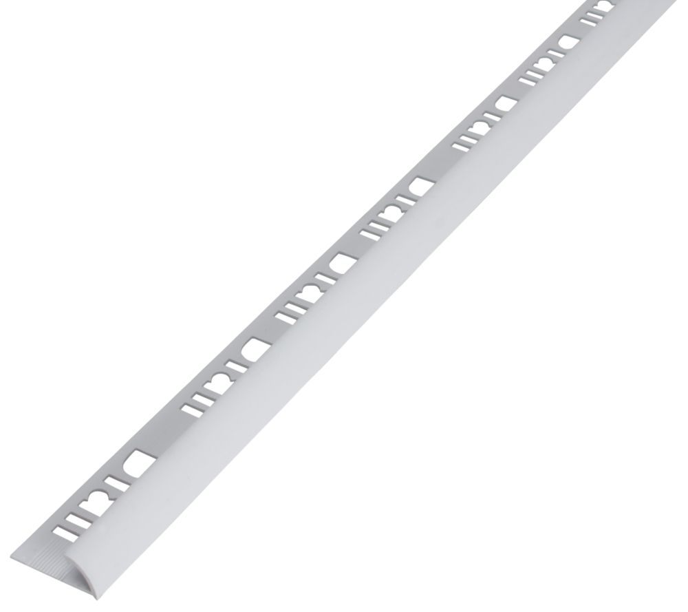 Profilé de carrelage rond en PVC blanc 9mm Diall, 2,5m