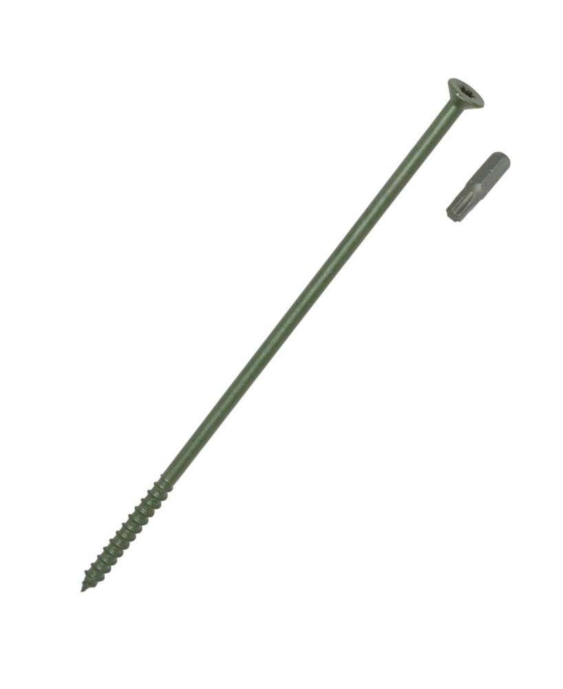 Timber-Tite Paquet de 10 vis à tête fraisée pour solives vertes 6,5 x 250mm