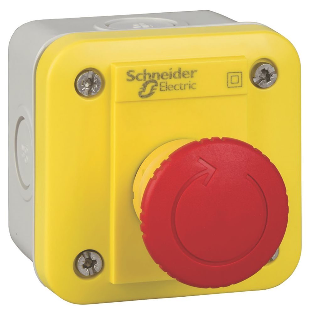 Station de commande complète à bouton-poussoir à tête bombée NC XALEK178F bipolaire Schneider