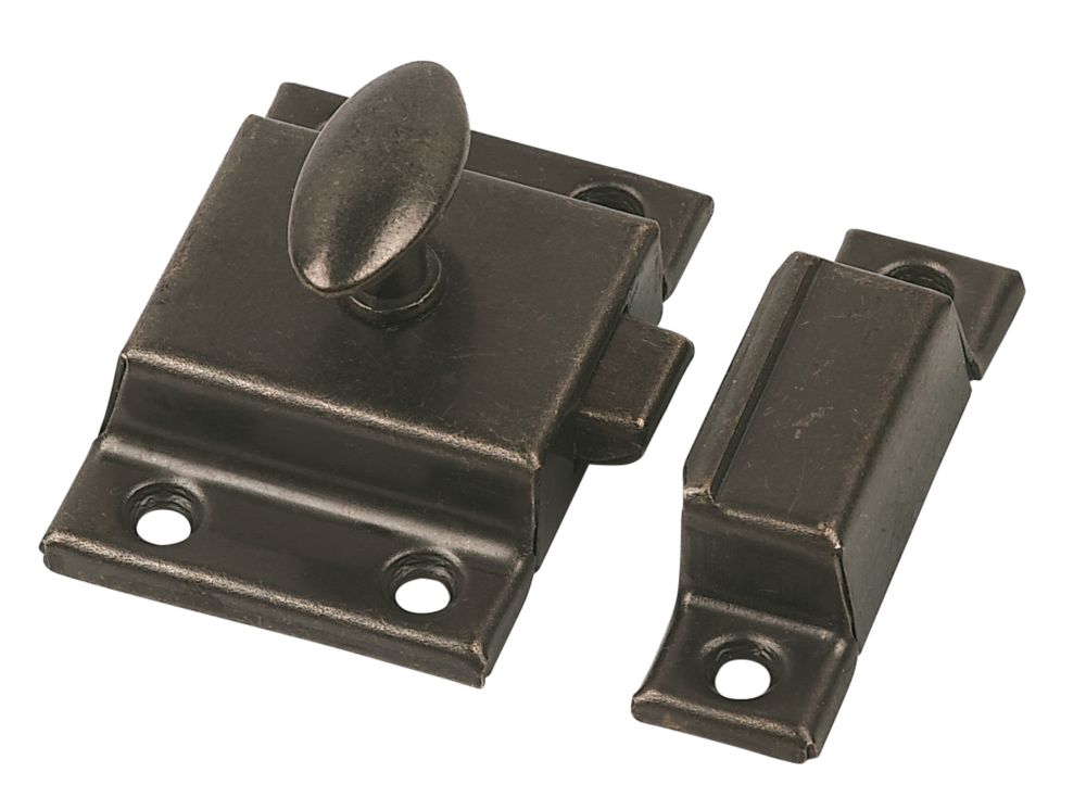 Verrou de placard en bronze florentin 54 x 54mm