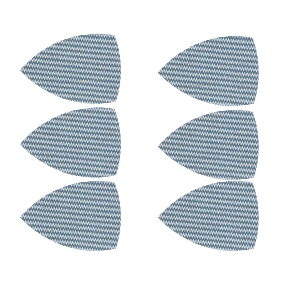 Set de 5 papiers abrasifs ponceuse triangulaire perforés 100 x 150mm grain 80 Norton