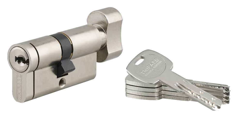 Lot de 1 cylindre de serrure à bouton Thirard Transit 2 00018757 30x30mm