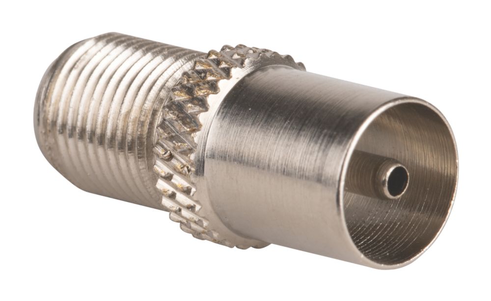 10 adaptateurs coaxiaux (mâle) vers fiche F (mâle) Labgear