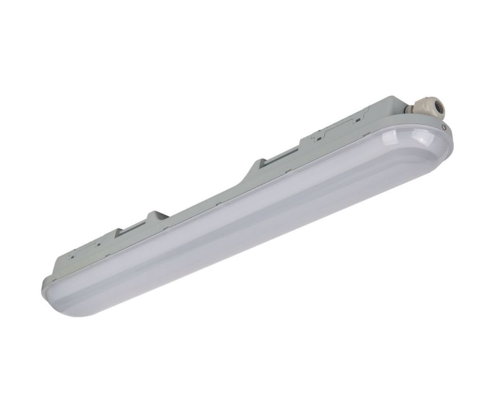 Réglette double résistante aux intempéries LED 600mm / 60cm 18W 2000lm 220-240V Luceco