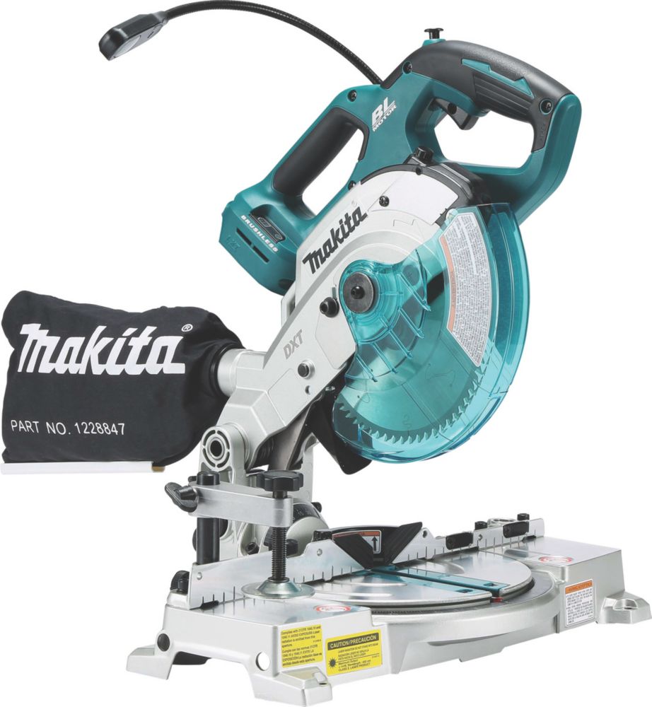 Scie à onglet radiale sans fil brushless à double chanfrein Makita DLS600Z 165mm 18V Li-Ion LXT - Sans batterie
