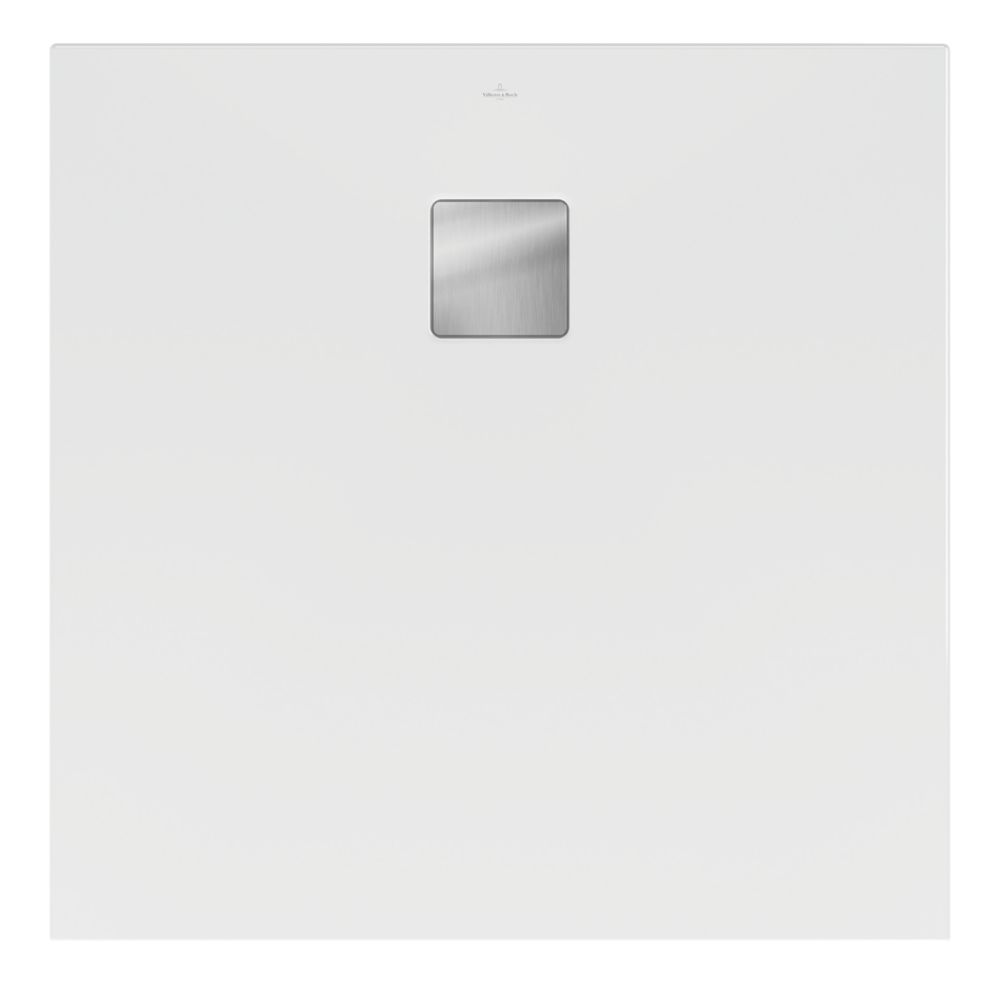 Receveur de douche carré Villeroy & Boch Planeo blanc brillant 1 000 x 1 000 x 40mm