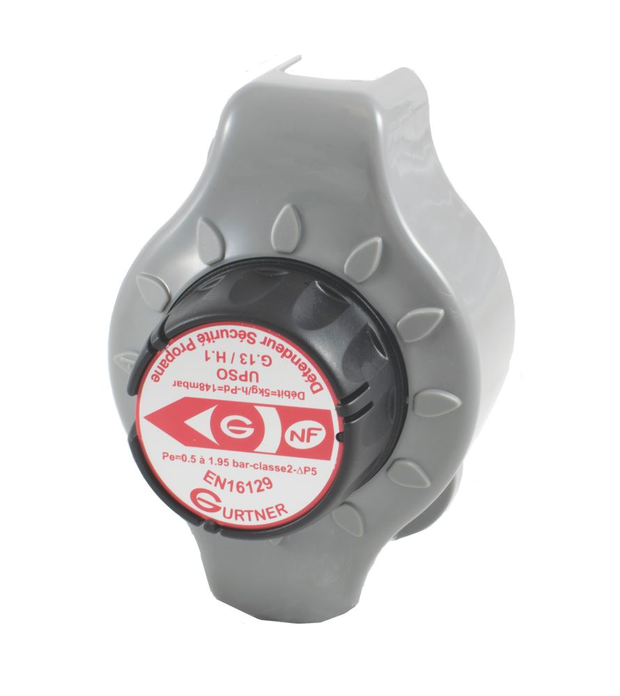 Détendeur de sécurité de propane avec dispositif de sécurité M20x150mm filetage mâle Gurtner
