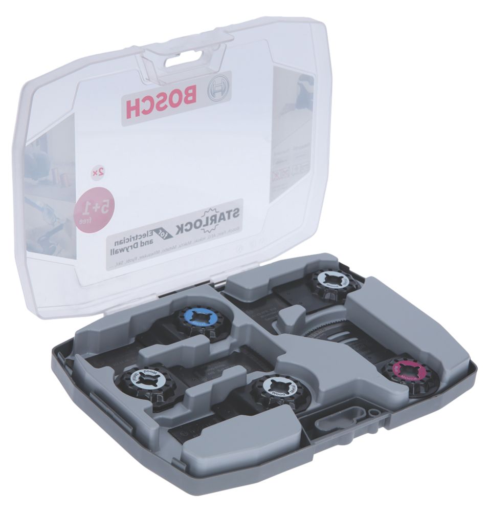Jeu de 6 lames outil multifonction multi-matériaux Bosch