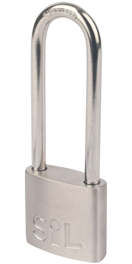 Cadenas à anse longue résistant à l'eau en acier inoxydable Smith & Locke 38mm