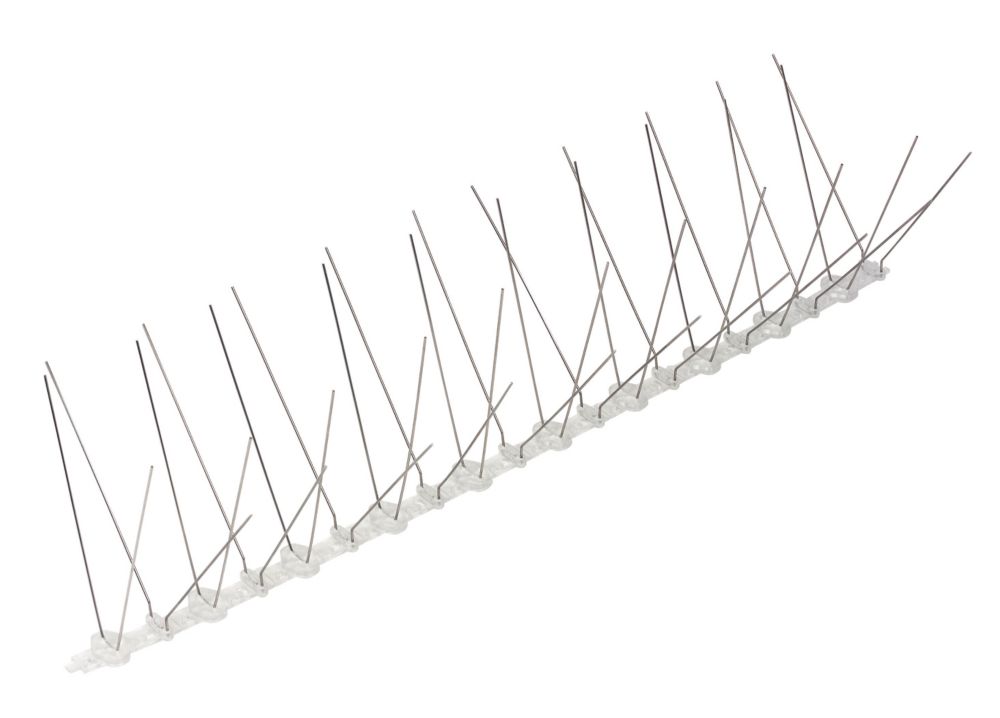 Lot de 10 picots anti-oiseaux de 500mm en acier inoxydable Pest-Stop