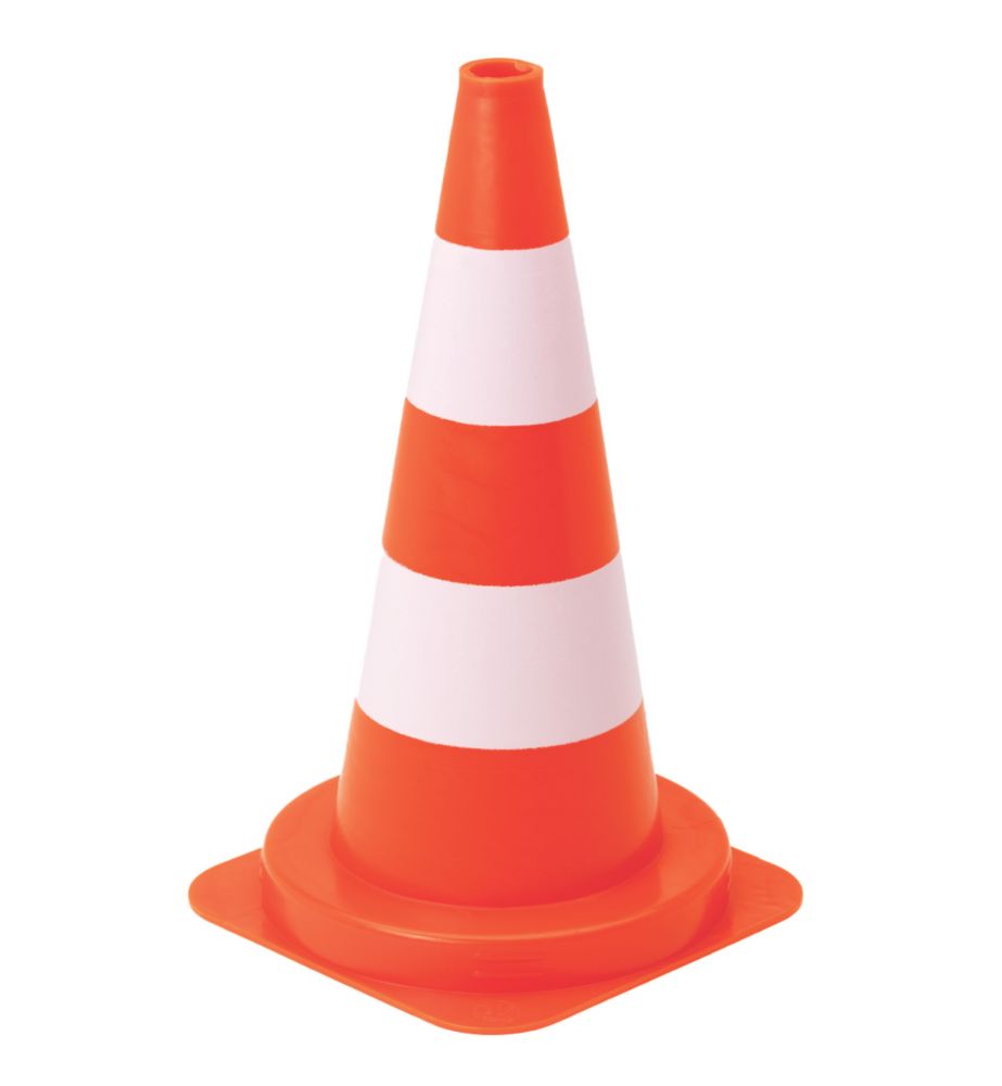 Cône de signalisation orange 500mm Vinmer, 1 pièce