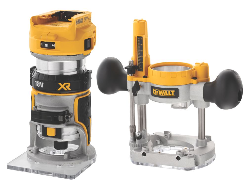 Affleureuse/défonceuse sans fil brushless DeWalt XR DCW604NT-XJ 18V Li-ion 8 mm ¼" - Sans batterie