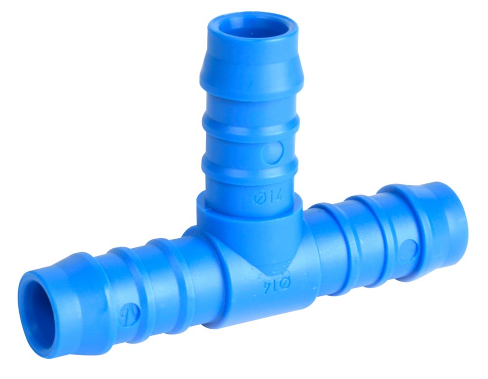 Raccord pour tuyau arrosage cannelé plastique jonction T 25mm Spid'O