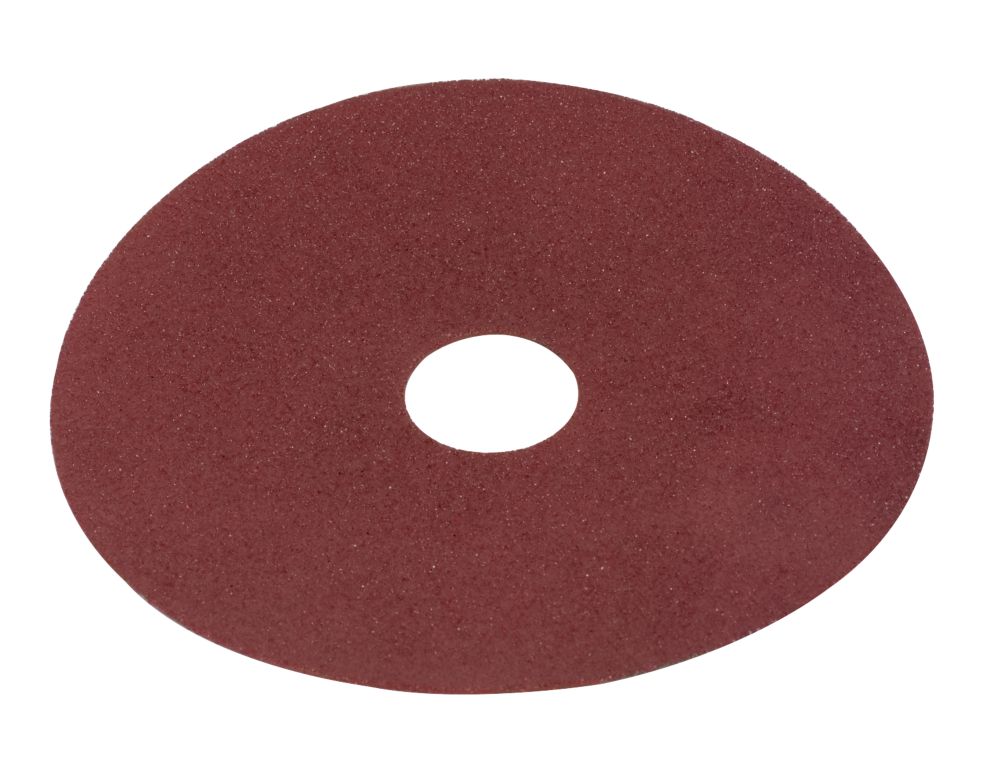 Lot de 10 disques abrasifs pour ponceuse fibre 115 x 22,3mm, grain 80