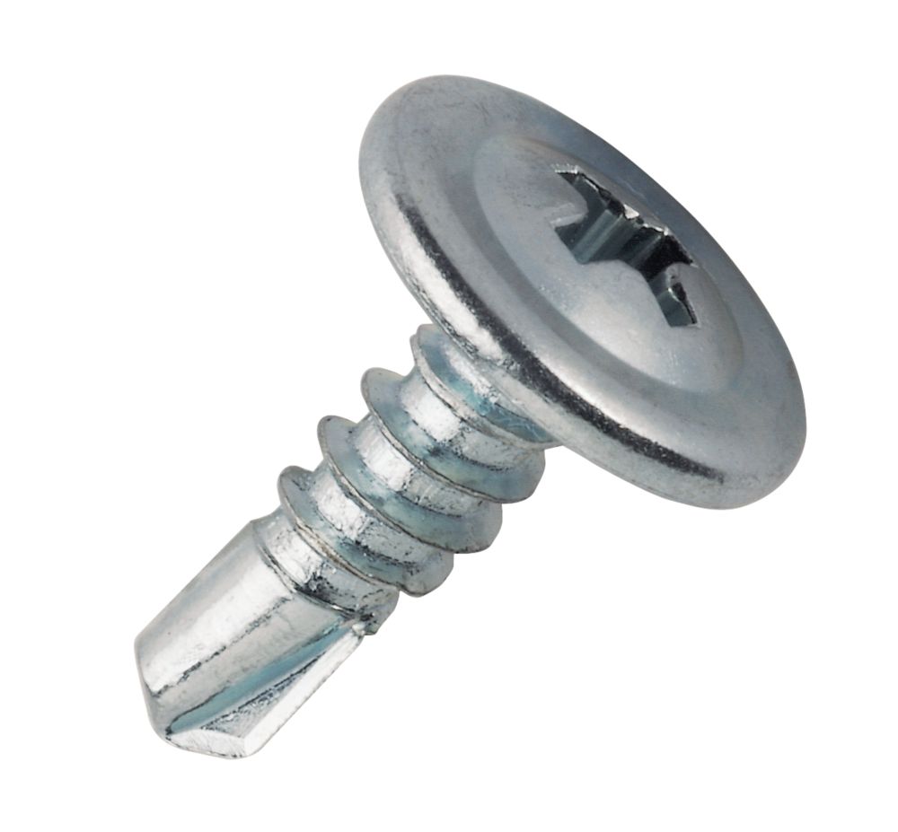 1 000 vis pour cloison sèche non assemblées zinguées brillantes Easydrive, filetage fin, tête mince, 4,2 x 25mm