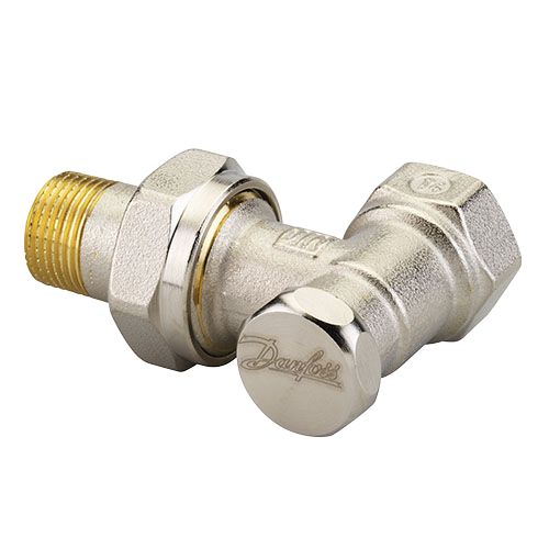 Robinet de radiateur thermostatique coudé Danfoss 1/2" x 1/2"