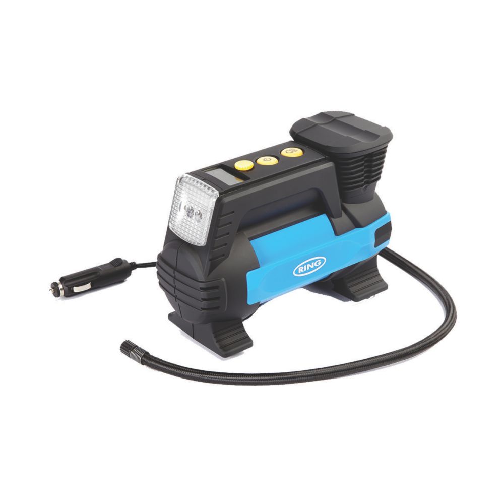 Compresseur d'air numérique métallique Ring avec éclairage 12V
