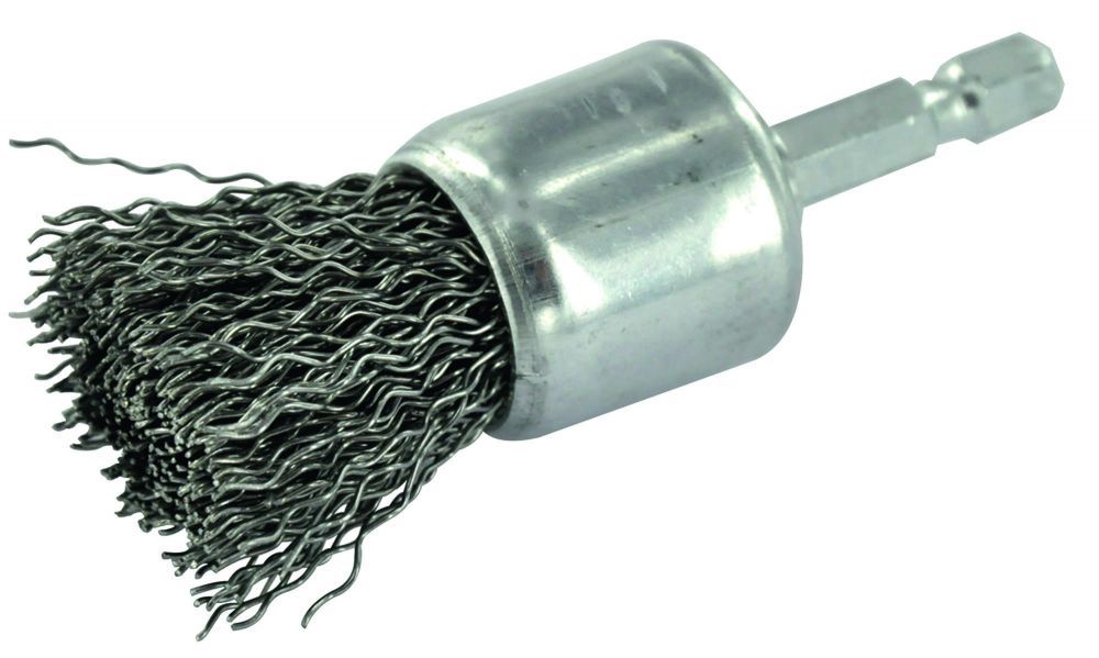 Brosse de décapage intensif pour meuleuse à queue hexagonale Tivoly 24mm