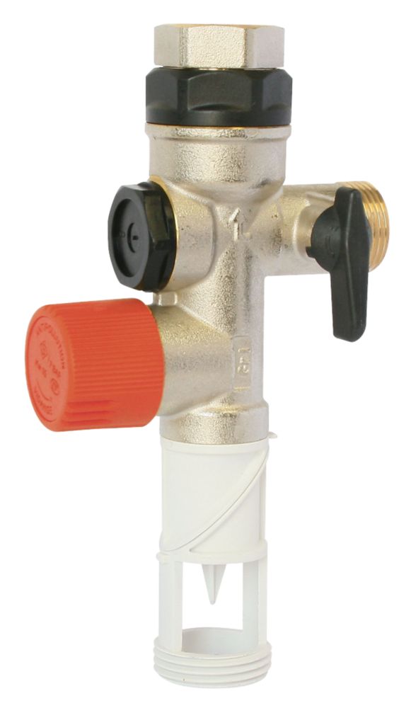 Groupe de sécurité droit ou horizontal double inox 3/4" Somatherm