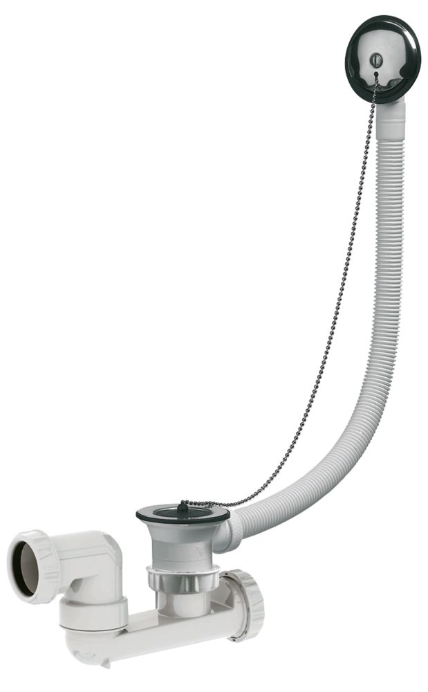 Drain de baignoire Valentin blanc/chromé 40mm