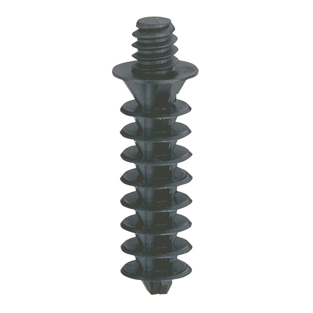 Chevilles à visser Legrand noires 37mm x 8mm, 100 pièces