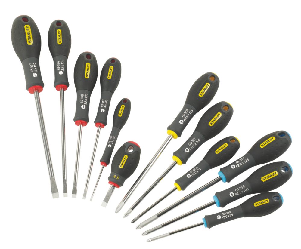 Assortiment de 12 tournevis Stanley FatMax