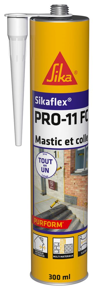 Colle mastic Sika Sikaflex Pro-11 FC blanc 400g