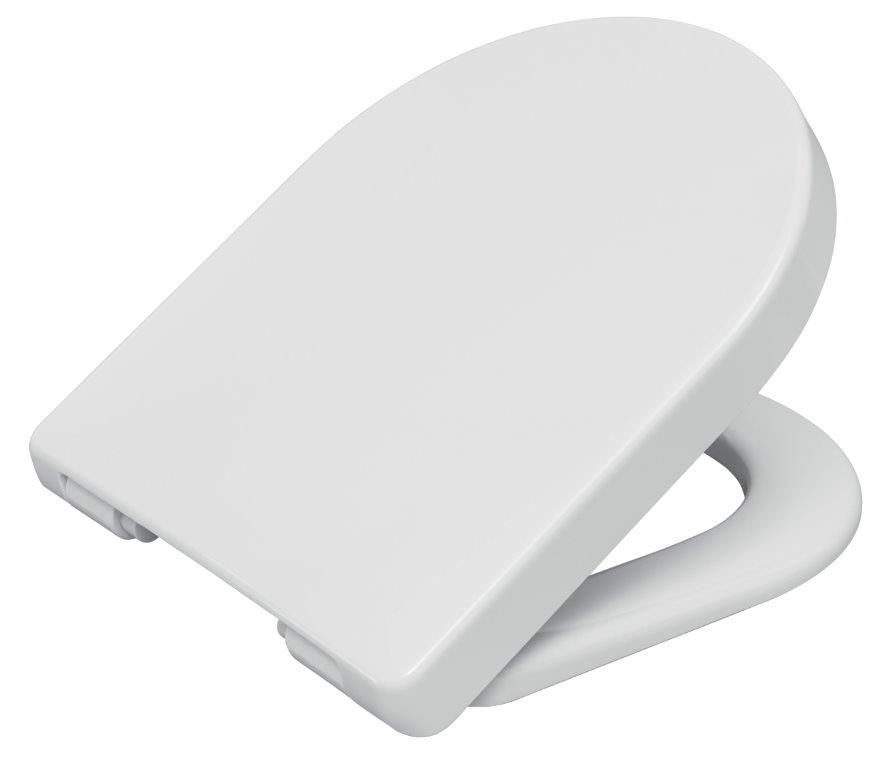 Abattant de WC à fermeture douce en plastique thermodurcissable blanc Siamp Principality Premium