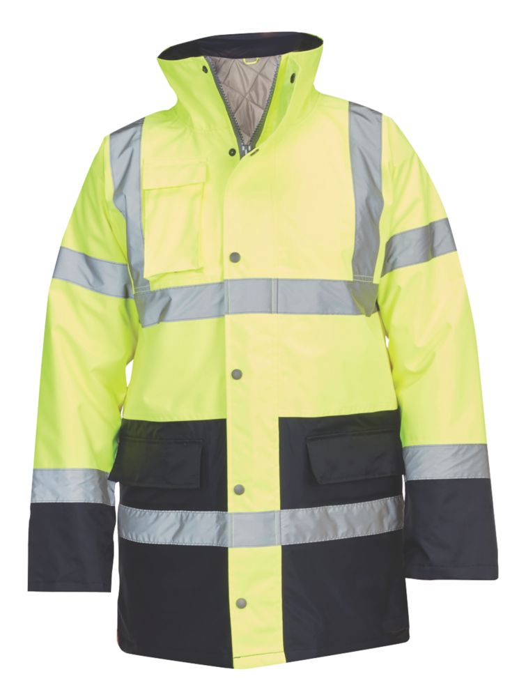 Veste de circulation haute visibilité jaune / bleu taille L