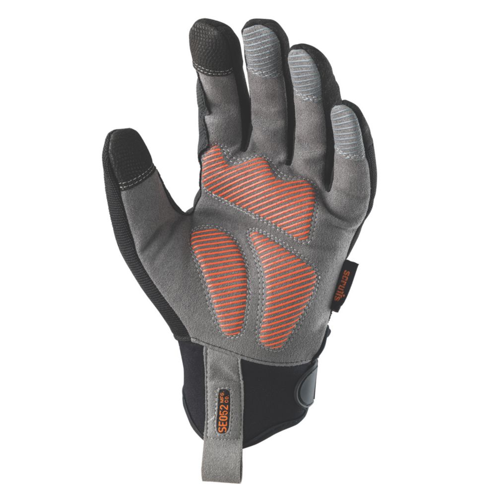 Gants de manutention tactiles Scruffs Trade Shock Impact noir et gris taille XL