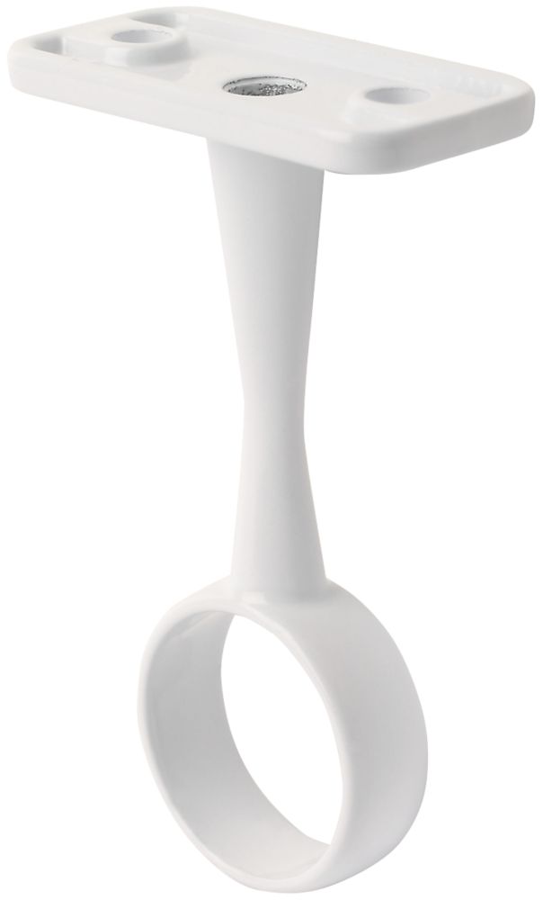 Support de tringle de penderie Smith & Locke blanc 19mm