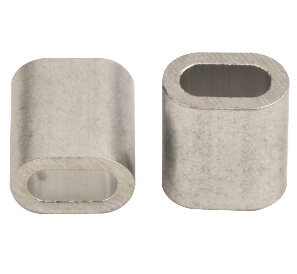 Ferrule en aluminium Diall 4mm, lot de 2