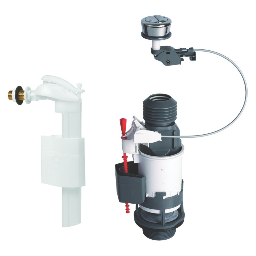 Mécanisme de WC double chasse à câble à alimentation latérale Wirquin MW2