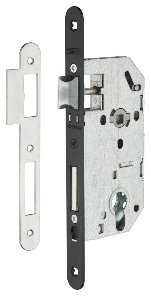 Serrure encastrée Thirard noire 7 x 175mm
