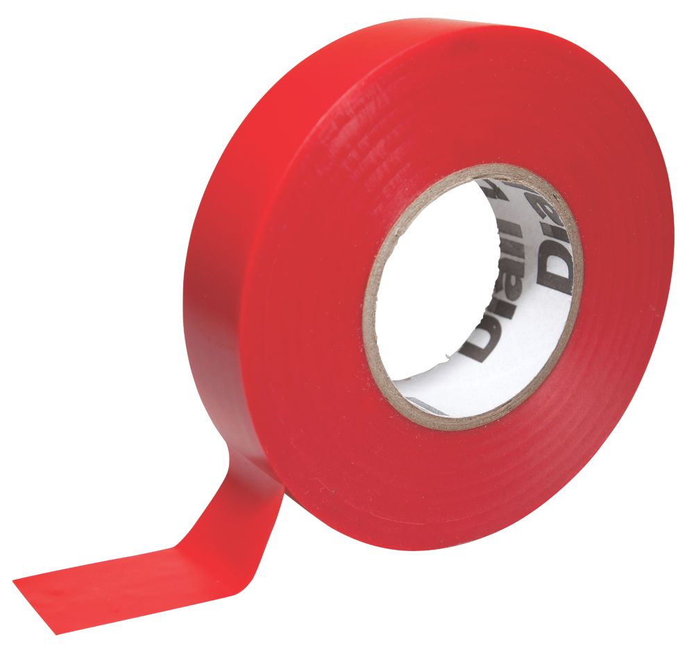 Ruban isolant 510 rouge Diall 33m x 19mm