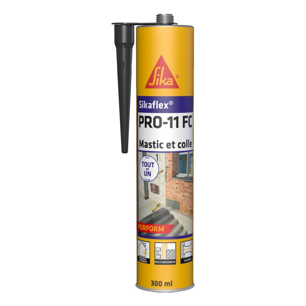 Mastic et adhésif Sika Sikaflex Pro-11 FC anthracite, 300mL