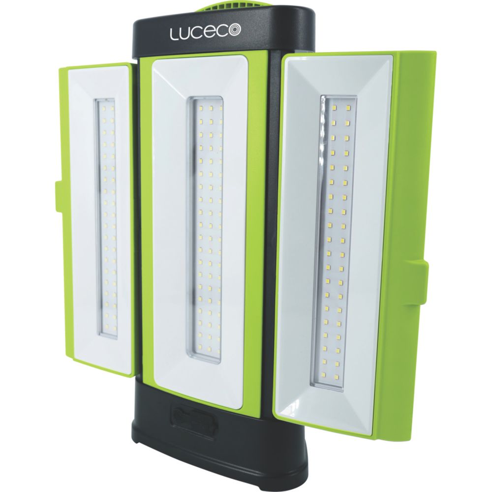 Projecteur de chantier 360° LED rechargeable Luceco 1200/2000/4000lm