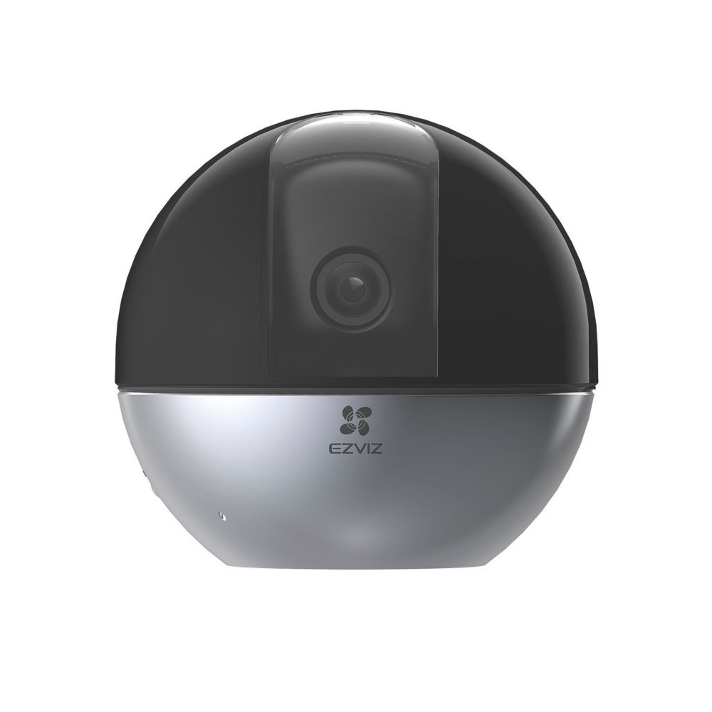 Caméra d'intérieur motorisée pour smart home ronde sans fil 5MP EZViz E6 3K noire